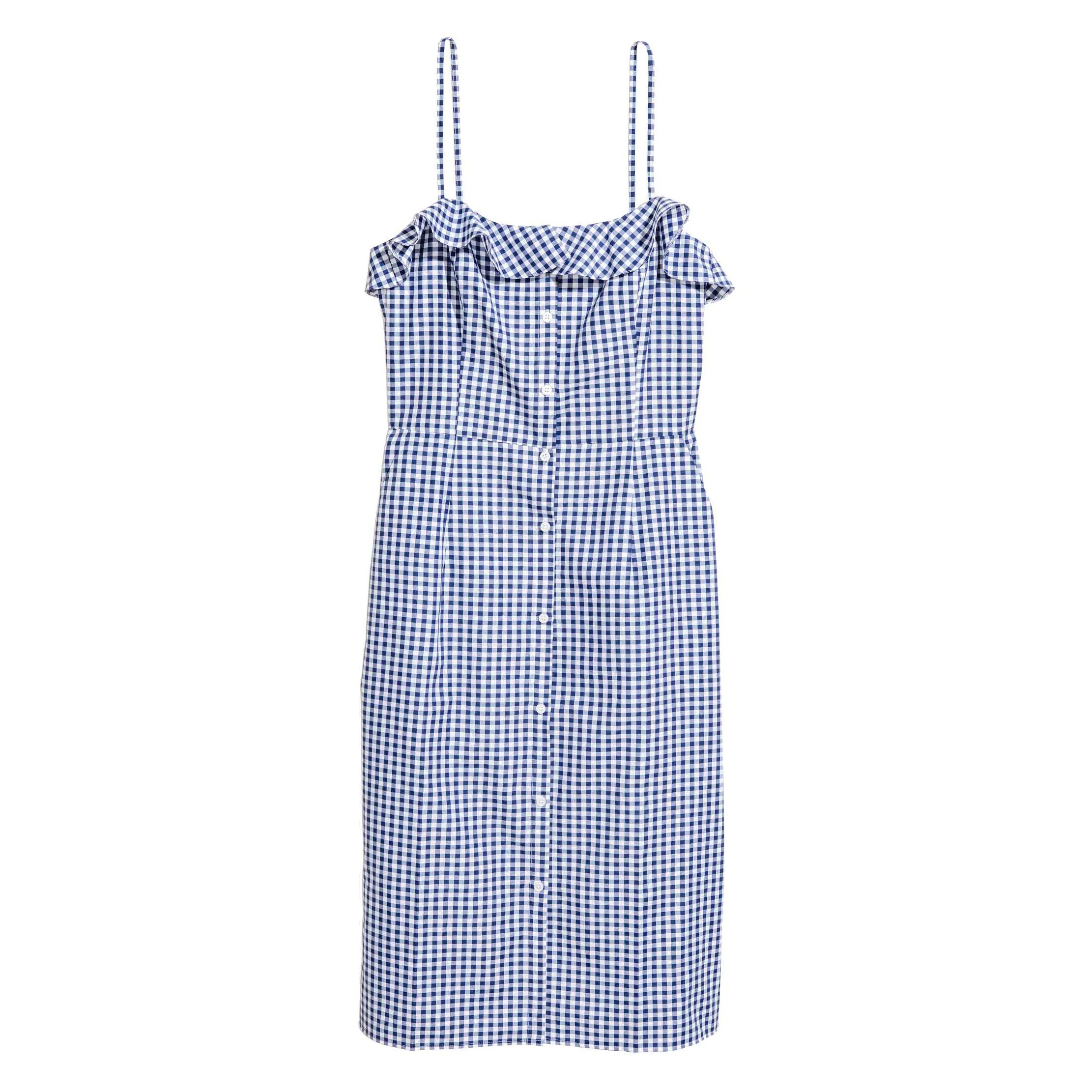 h and m gingham dress